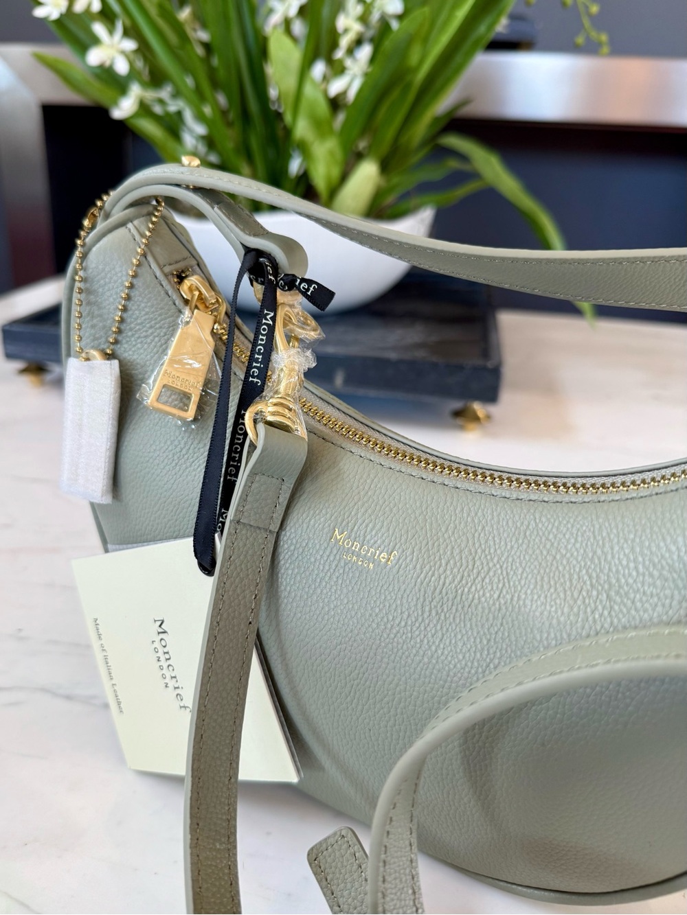 New Moncrief Hattie Leather Crossbody Bag